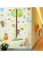 Kt Decoration Renkli Hayvanlar ve Ağaç Boy Ölçer Çocuk Odası Duvar Dekoru Sticker 3