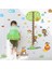 Kt Decoration Renkli Hayvanlar ve Ağaç Boy Ölçer Çocuk Odası Duvar Dekoru Sticker 4
