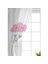 RealHomes Çift Kanat Beyaz Zeminde Pembe Bulutlu Baby Shower Çocuk Odası Fon Perde 2