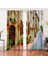 Çift Kanat Manzara Temalı Dijital Baskılı Salon Fon Perdesi 1