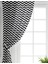 Çift Kanat Modern Zigzag Desenli Dijital Baskılı Salon Fon Perdesi 2