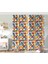 Çift Kanat RealHomes Emoji ve Like Dijital Baskılı Modern Çocuk Odası Fon Perde 1