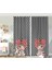 Çift Kanat RealHomes Fashion Girl Temalı Dijital Baskılı 3D Çocuk Odası Fon Perde 1