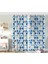 Çift Kanat RealHomes Geometrik Desenli Dijital Baskılı 3D Çocuk Odası Fon Perde 1