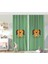 Çift Kanat RealHomes Köpek Desenli Dijital Baskılı Modern Çocuk Odası Fon Perde 1