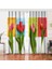 Çift Kanat RealHomes Özel Tasarım Dijtal Baskılı Modern Salon Fon Perdesi 1