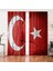 Çift Kanat RealHomes Özel Tasarım Dijtal Baskılı Modern Salon Fon Perdesi 1
