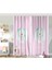 Çift Kanat Welcome Baby Shower Temalı Sevimli Ayıcık Çocuk Odası Fon Perde 1