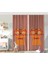 Çift Kanat Renkli Kedi Dijital Baskılı Modern Çocuk Odası Fon Perde 1