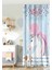 Tek Kanat Baby Shower Unicorn At Tasarımlı Çocuk Odası Fon Perde 1
