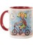 Kırmızı Bisikletli Kız Kupa Mug 1