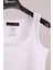 Beyaz Kalın Askılı Pamuk Slim Fit Atlet T-Shirt 2