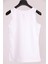 Beyaz Kalın Askılı Pamuk Slim Fit Atlet T-Shirt 3