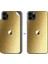 Ipg Apple İphone 11 Pro Max Dekoratif Arka Koruma Sticker Metallik Gold 3