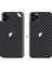 Apple İphone 11 Pro Max Dekoratif Arka Koruma Sticker Karbon Fiber Siyah 3