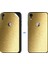 Ipg Apple İphone Xr Dekoratif Arka Koruma Sticker Metallik Gold 3