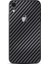 Apple İphone Xr Dekoratif Arka Koruma Sticker Karbon Fiber Siyah 1