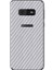 Samsung Galaxy S10E Dekoratif Arka Koruma Sticker Karbon Fiber Gri 1