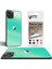 Apple İphone 11 Pro Dekoratif Arka Koruma Sticker Mercan Turkuaz 2