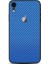 Apple İphone Xr Dekoratif Arka Koruma Sticker Karbon Fiber 4D Mavi 1