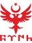 Göktürk Kartal Sticker - 15040 15 x 12.5 cm Kırmızı 1