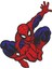 Spiderman Örümcek Adam Sticker - 23131 10 x 7.5 cm Kırmızı 1
