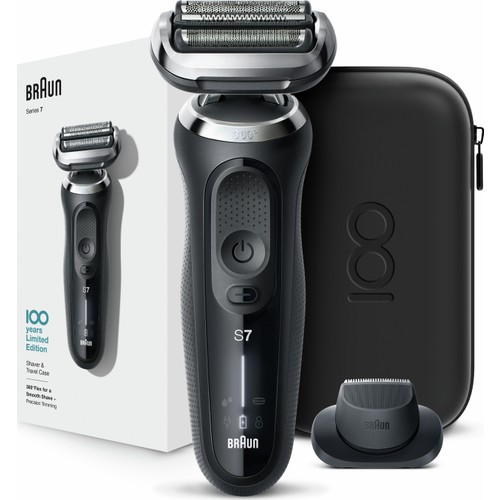 Braun 7 serisi 100. Yıl Özel Max Serisi AutoSence 360° Flex EasyClick Islak Kuru Kablosuz Tıraş Makinesi