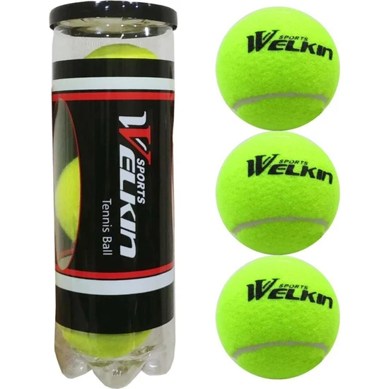 Welkın 3 Adet Vakumlu Tenis Topu Tenis Maç Topu