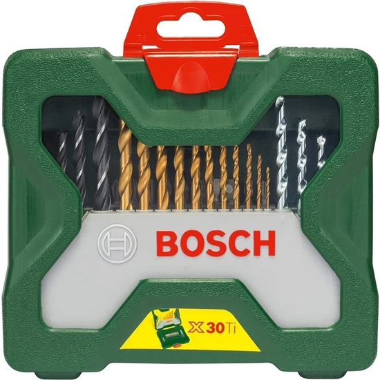 Bosch 30 Parça Titanyum Matkap Ucu ve Bits Seti Ahşap Metal Beton