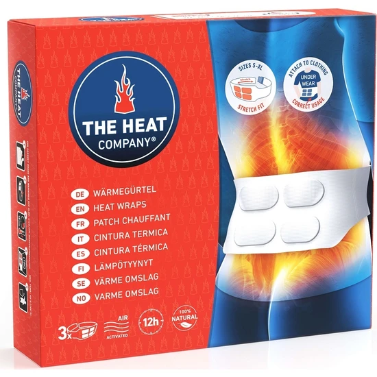 The Heat Company Theheatcompany Kemerli 12 Saat 4 Gözlü Heatwrap Bel  Isıtıcı 3 Adet