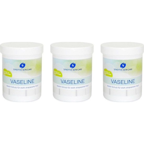 Schmess Sensitive Skin Care Vaseline 125 ml Saf Vazelin 3 Adet