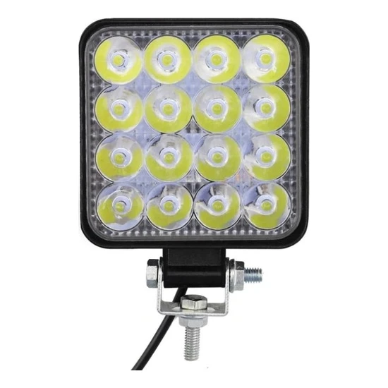 Ars Arsvision 16 LED Kare (1 Adet) Off Road Iş Makinası Çalışma Lambası Sis Farı