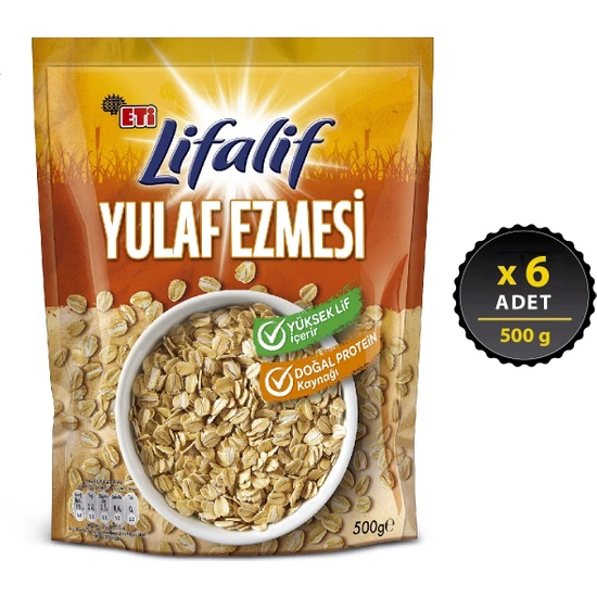 Eti Lifalif Yulaf Ezmesi 500 g x 6 Adet