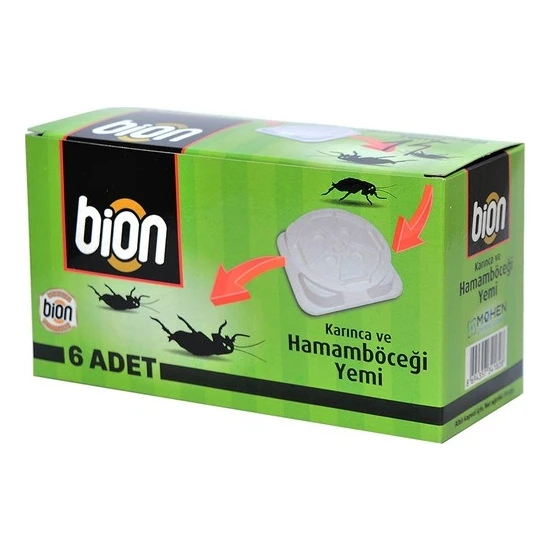 Bion İlaç Karınca Ve Hamamböceği Yemi 6 Adet Yem İstasyonu Bion Bion İlaç Karınca Ve Hamamböceği Yemi 6 Adet Yem İstasyonu Bion
