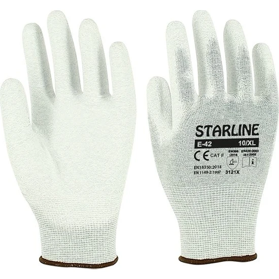 Starline E-42 Antistatik Pu Eldiven No: 10/xl