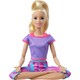 Barbie Sonsuz Hareket Bebeği, Mor Renkli Spor Kıyafeti ile Sarışın, Uzun Saçlı Bebek GXF04