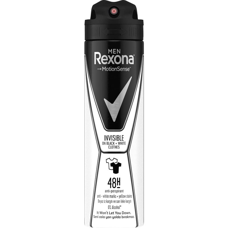 Rexona Men Invisible Black White Erkek Anti-Perspirant Sprey Deodorant