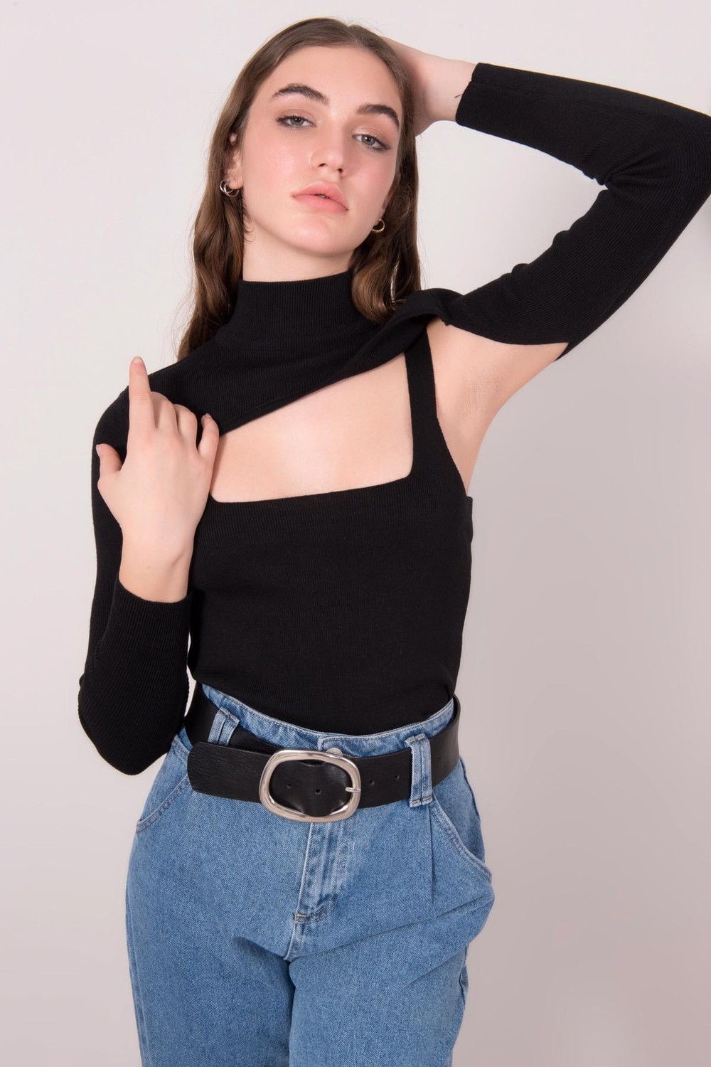 Garaj Butik Dik Yaka Bolero Detaylı Triko Büstiyer