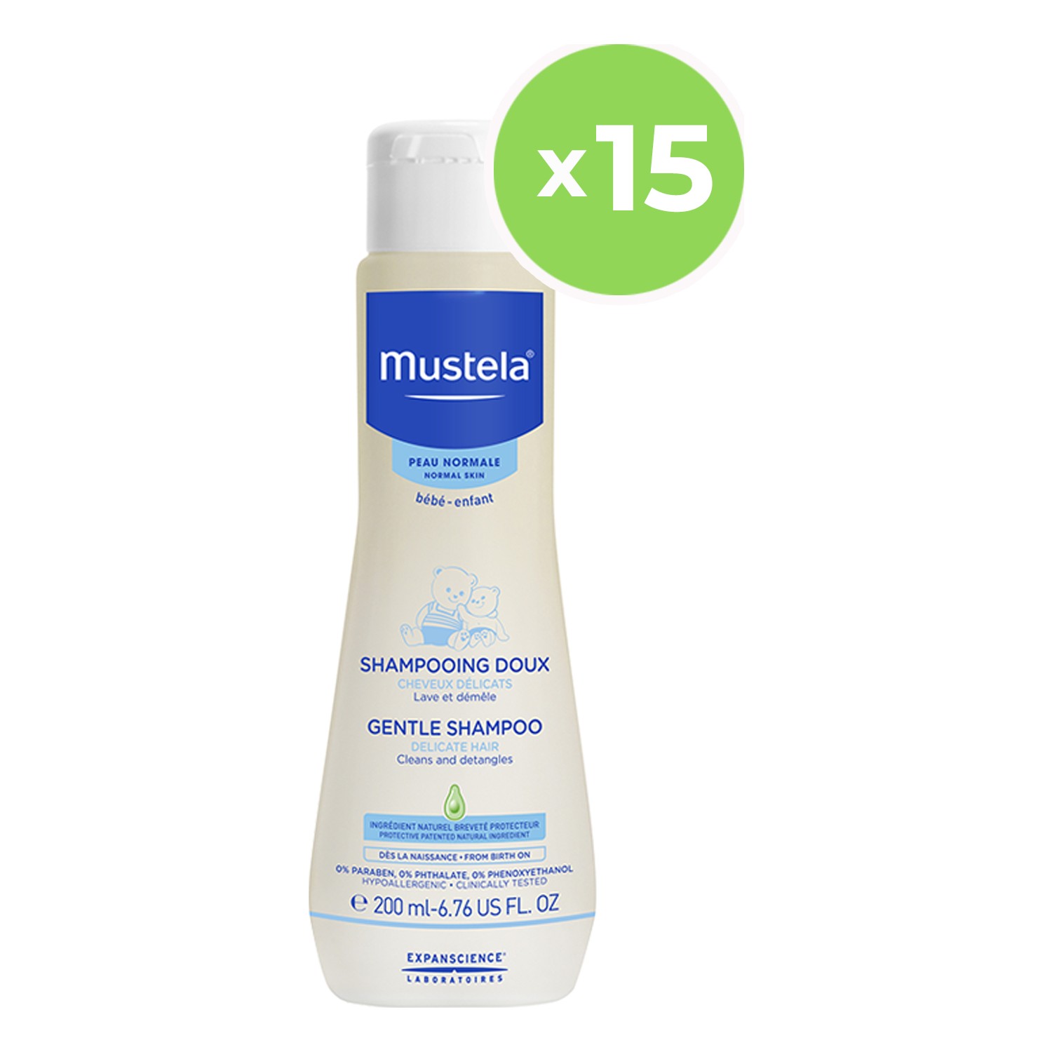 Mustela Gentle Papatya Özlü Bebek Şampuanı 200 ml x 15 Adet Fiyatı