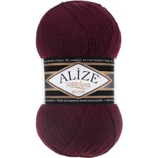 Alize Superlana Klasik - Bordo 57 1 Adet