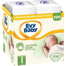 Evy Baby Bebek Bezi Beden:1 2-5 kg Yeni Doğan 216'LI