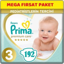 Prima Premium Care Bebek Bezi Beden:3 (6-10 Kg) Midi 192'LI