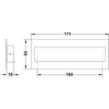 Hafele Martın Gömme Kulp Antik Bronz 160MM