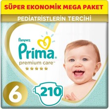 Prima Premium Care Bebek Bezi Beden:6 (13+ Kg) Extra Large 210'LU