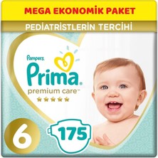 Prima Premium Care Bebek Bezi Beden:6 (13+ Kg) Extra Large 175'LI