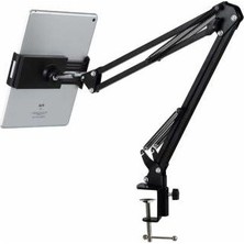 Asfal Masaüstü Ayarlanabilir 360 Dönebilen Metal Telefon ve Tablet Standı Katlanabilir Tablet ve Telefon Tutucu