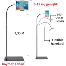 Asfal Metal Ayaklı 135 cm Tablet ve Telefon Tutucu Stand