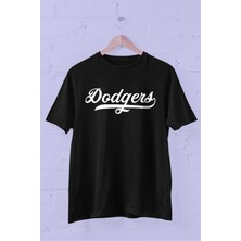Trick or Treat Dodgers Baskılı Bisiklet Yaka Erkek Tişört