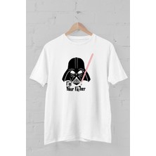 Trick or Treat I'm Your Father Baskılı Bisiklet Yaka Erkek Tişört
