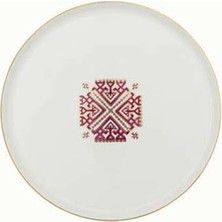 Porland Arabesque  6'lı Desen6 Düz Tabak 21 cm